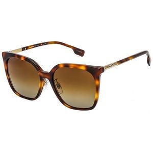Burberry 56mm Polarized Tortoise Sunglasses